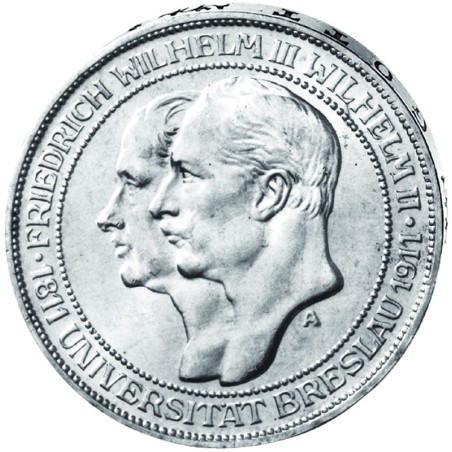 "Universtität Breslau", 3 Mark
