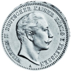 "Wilhelm II.", 3 Mark
