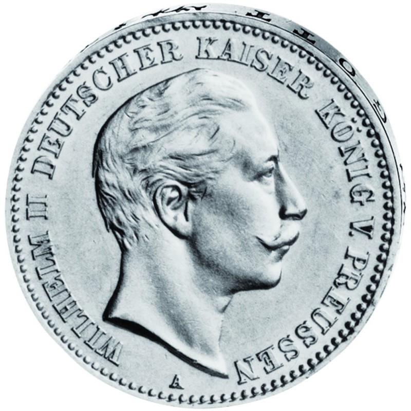 "Wilhelm II.", 3 Mark
