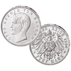 "Otto König von Bayern", 5 Mark
