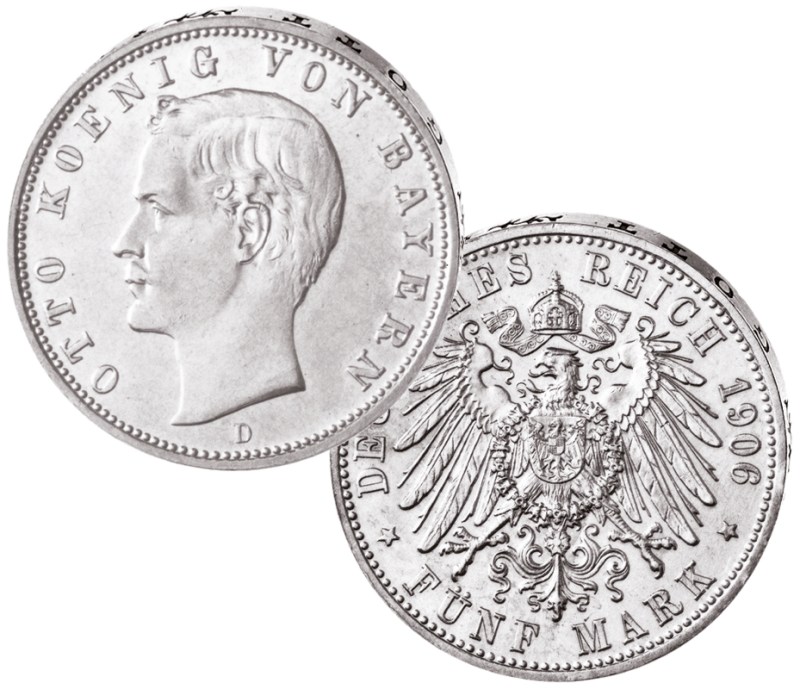 5 Mark „Otto König von Bayern“