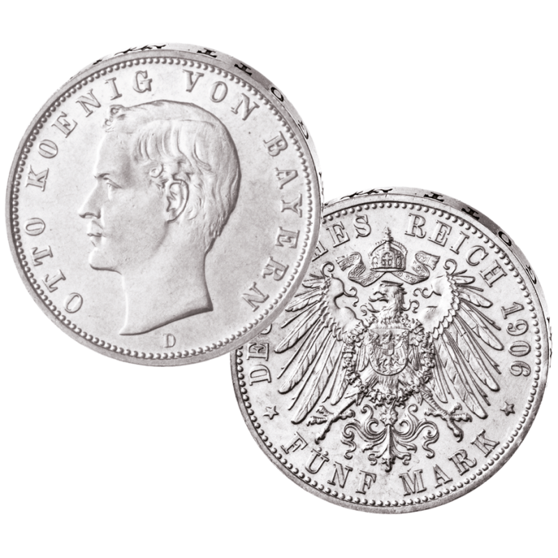 "Otto König von Bayern", 5 Mark