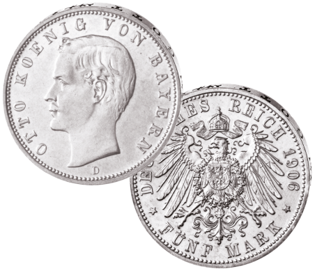5 Mark „Otto König von Bayern“
