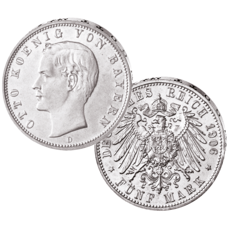 "Otto König von Bayern", 5 Mark