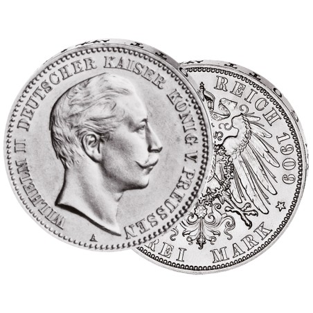 "Wilhelm II.", 5 Mark