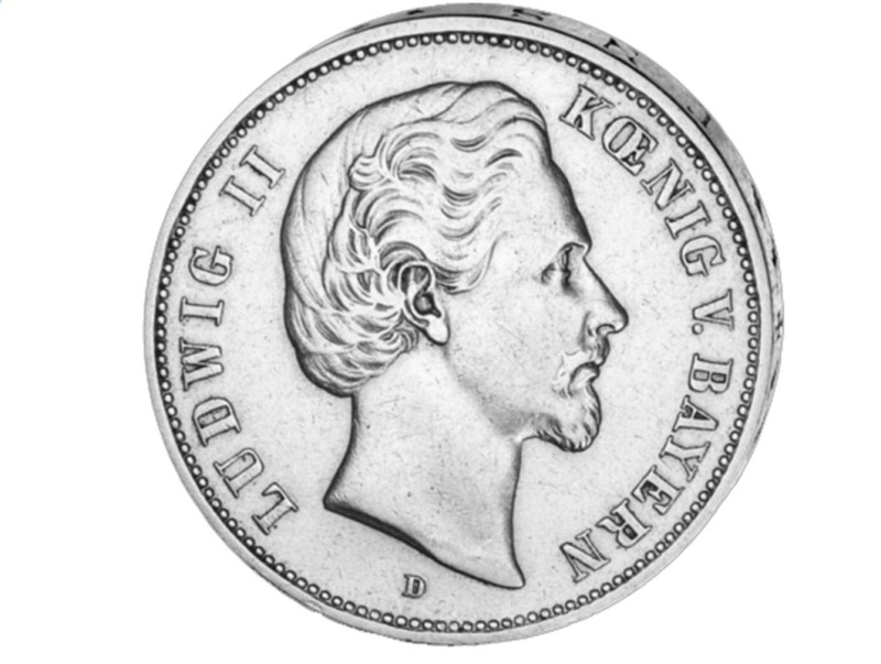 "Ludwig II. König von Bayern", 5 Mark