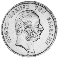 "Georg König von Sachsen", 5 Mark