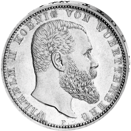 "Wilhelm II.", 5 Mark