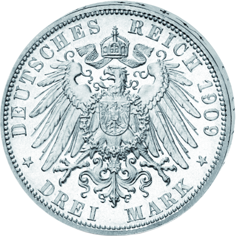"Fürstentum Schwarzburg-Sondershausen", 3 Mark