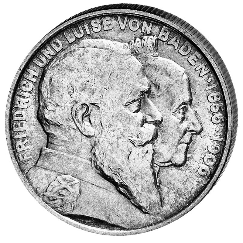 "Goldene Hochzeit Friedrich I. und Luise", 2 Mark