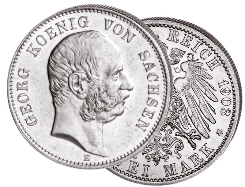 "Geord König von Sachsen", 2 Mark