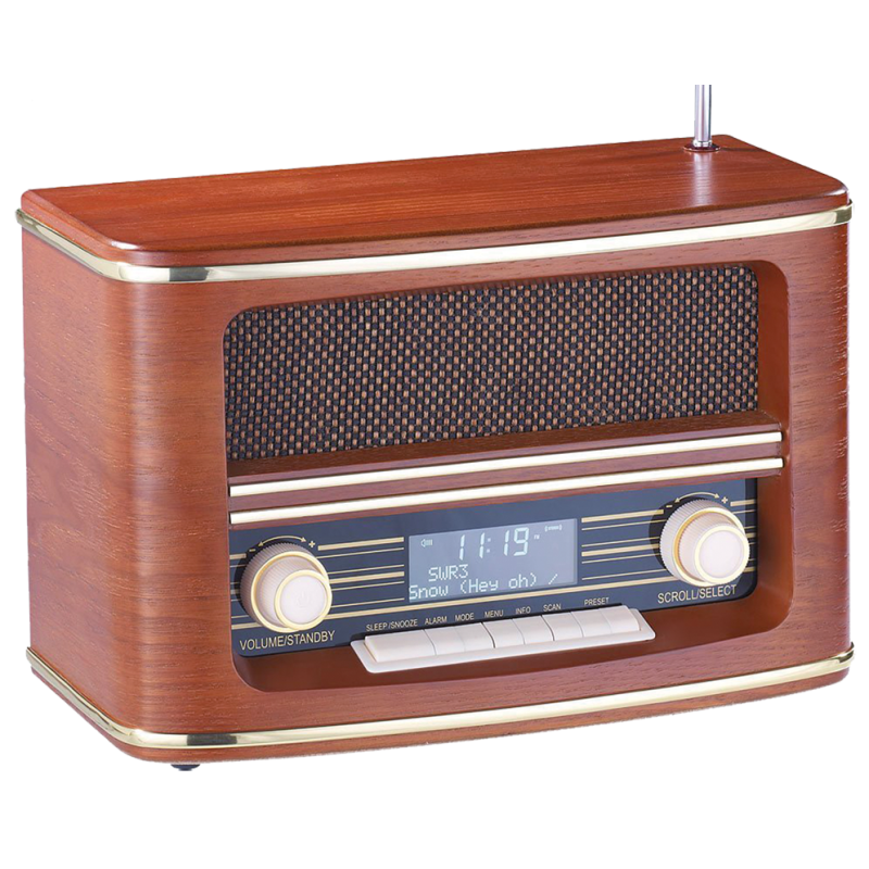 DAB Digitalradio Nostalgie mit Weckfunktion