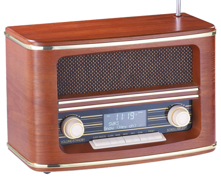 DAB Digitalradio Nostalgie mit Weckfunktion