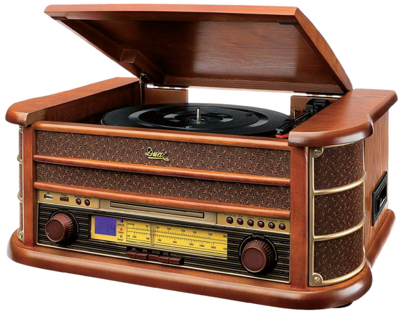Nostalgie-Musikschrank mit Überspielfunktion