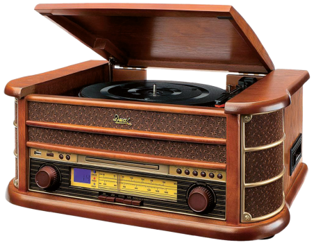 Nostalgie-Musikschrank mit Überspielfunktion