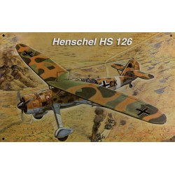 "Aufklärungsflugzeug Henschel Hs 126", 30 x 20 cm