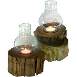 Holzdose "Windlicht"