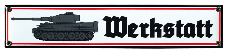 "Werkstatt" mit Panzer