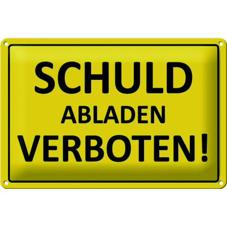 "Schuld abladen verboten!"