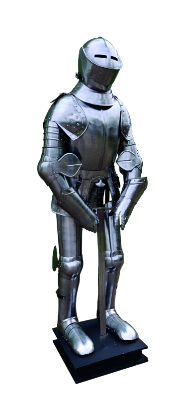 Originalgetreue deutsche Ritterrüstung des Mittelalters