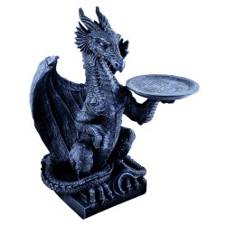 Skulptur "Drach mit Tablett"