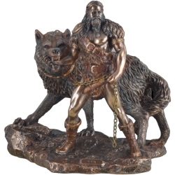 "Tyr - Gott des Krieges mit Fenriswolf"