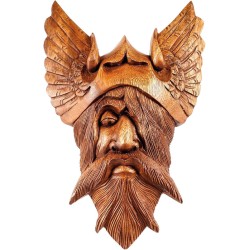 Wandrelief "Holz-Odinsmaske"