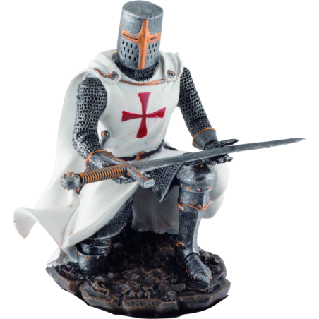 Tempelritter sein Schwert darbietend