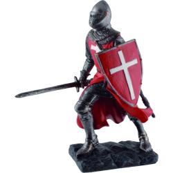 Roter Ritter beim Angriff