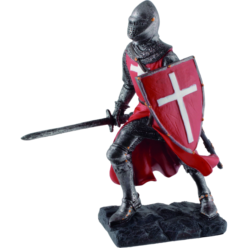 Roter Ritter beim Angriff