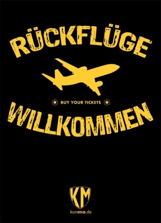 "Rückflüge Willkommen"10 Stück