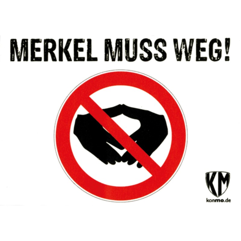 "Merkel muss weg, Raute", 10 Stück