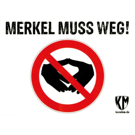 "Merkel muss weg, Raute", 10 Stück
