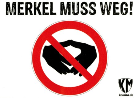 "Merkel muss weg, Raute", 10 Stück