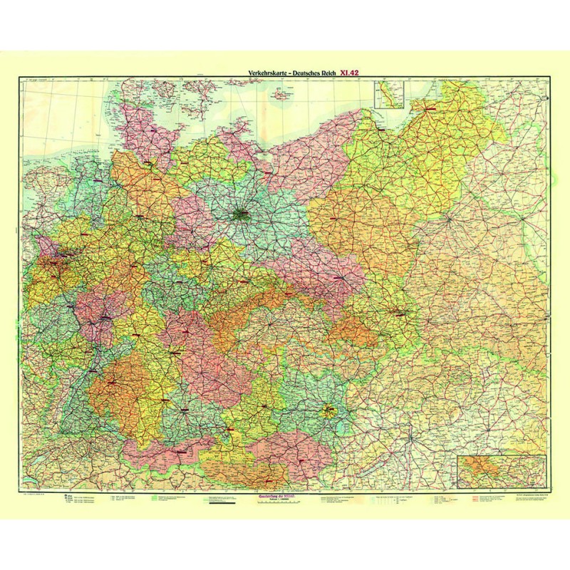 "Verkehrskarte Deutsches Reich 1942"