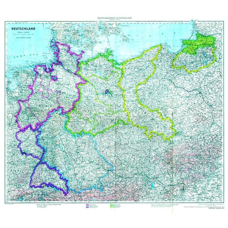 Deutschland mit Besatzungszonen