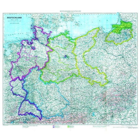 Deutschland mit Besatzungszonen