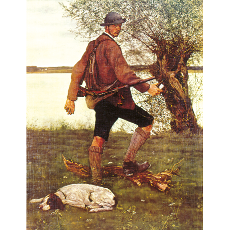 Kunstdruck "Leibl, Der Jäger"