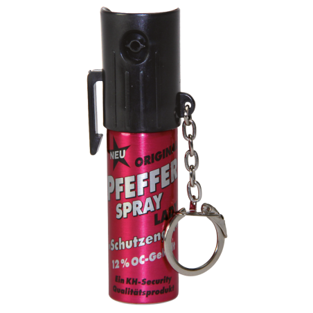 Pfefferspray Damen in Pink mit Schlüsselanhänger