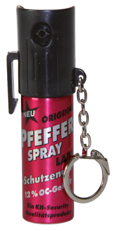 Pfefferspray Damen in Pink mit Schlüsselanhänger