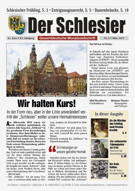 Der Schlesier – März 2015