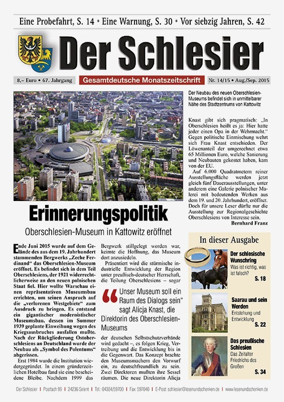 Der Schlesier – Aug/Sept 2015