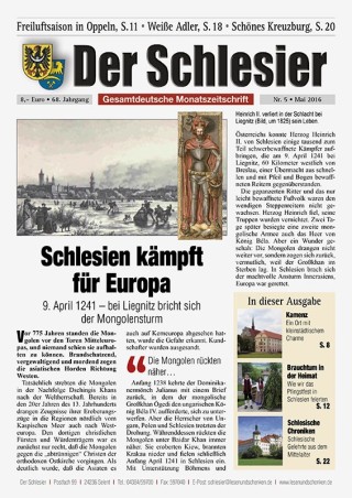 Der Schlesier – Mai 2016
