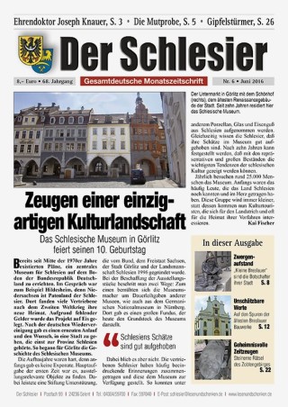 Der Schlesier – Juni 2016