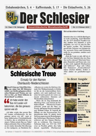Der Schlesier – Februar 2018