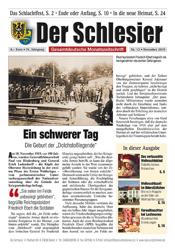 Der Schlesier – Dezember 2019