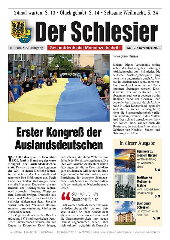 Der Schlesier – Dezember 2020
