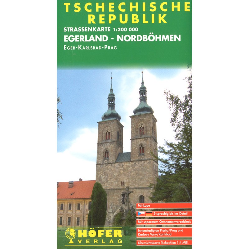 Straßenkarte Egerland-Nordböhmen