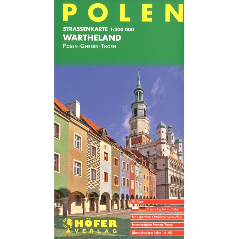 Straßenkarte Wartheland