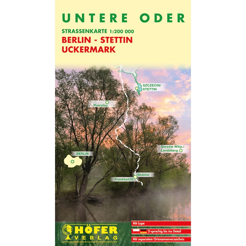 Straßenkarte Untere Oder